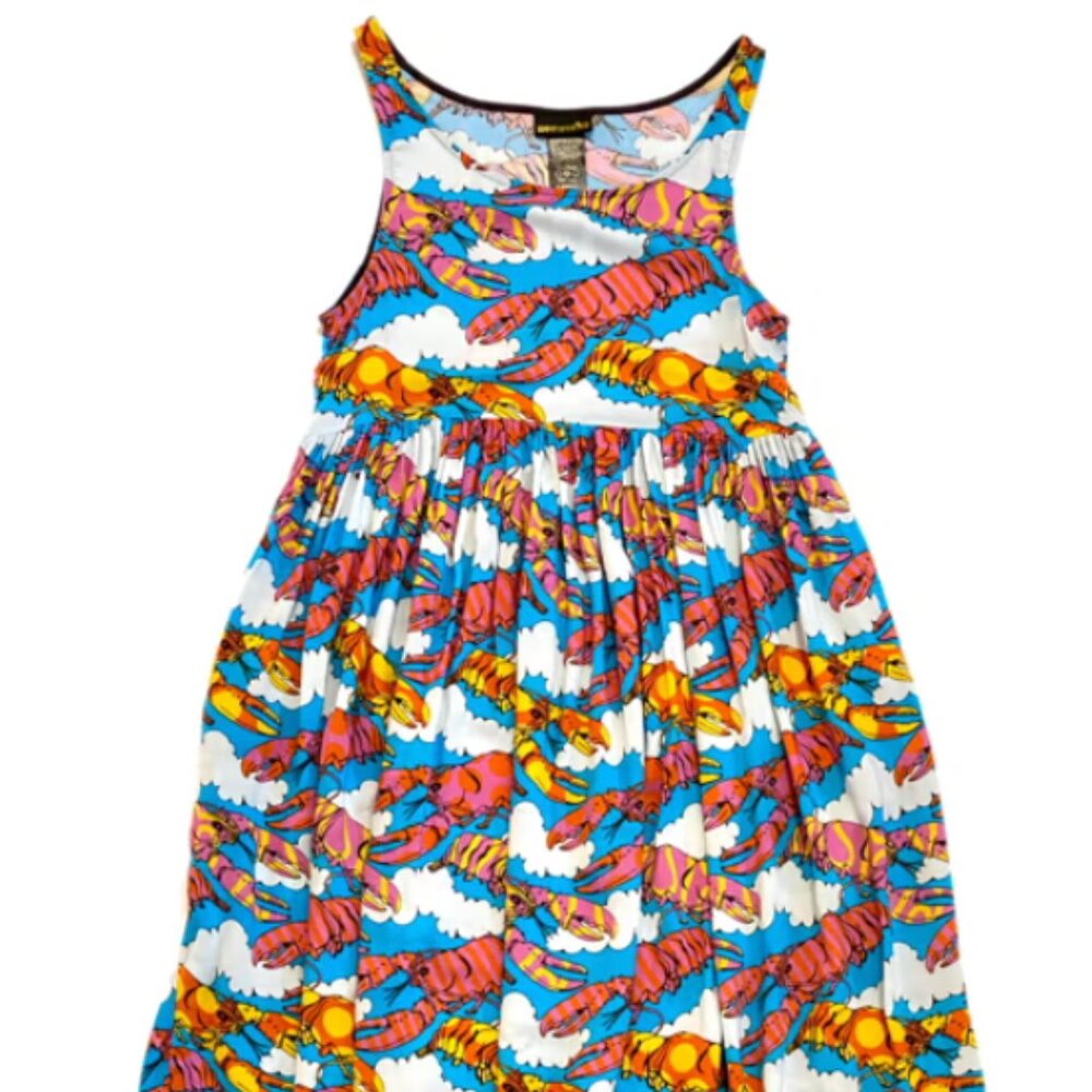 Nooworks - Lobster Dream Sleeveless Naomi Dress (Rayon, S)